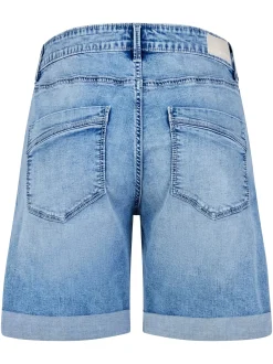 Paddock`s Damen Shorts - ELLI Relaxed Fit in blue stone