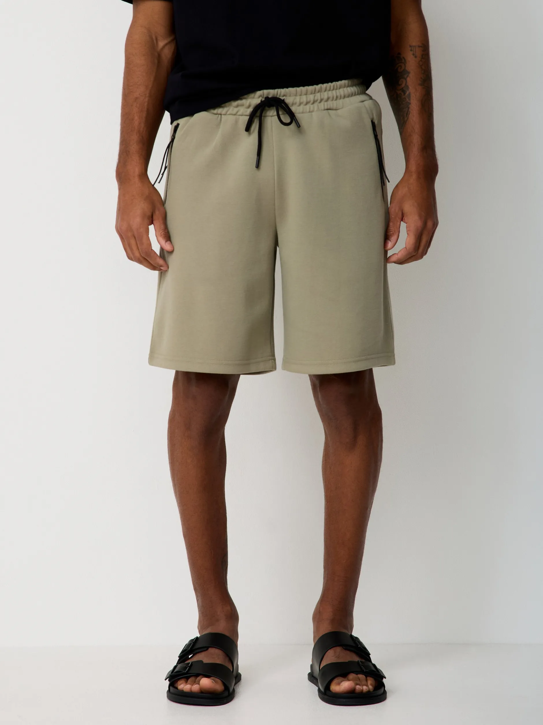 Paddock`s Herren Bermuda - Regular Fit in khaki