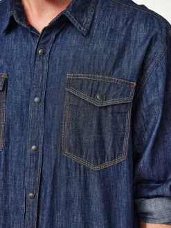 Paddock`s Herren Hemd - Regular Fit in denim