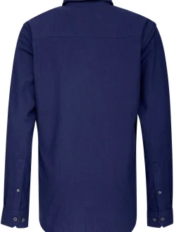 Paddock`s Herren Langarmshirt - Regular Fit in blau
