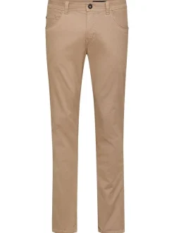 Paddock`s Herren 5-Pocket Hose - PIPE Slim Fit in beige