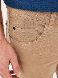 Paddock`s Herren 5-Pocket Hose - PIPE Slim Fit in beige