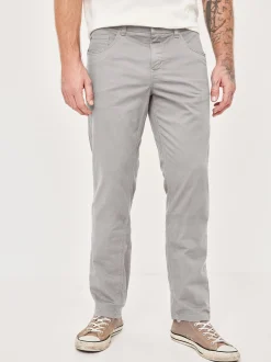 Paddock`s Herren 5-Pocket Hose - PIPE Slim Fit in grau
