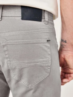 Paddock`s Herren 5-Pocket Hose - PIPE Slim Fit in grau
