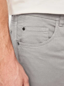 Paddock`s Herren 5-Pocket Hose - PIPE Slim Fit in grau