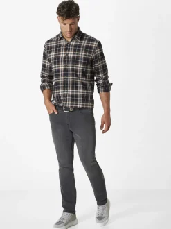 Paddock`s Herren 5-Pocket Jeans - PIPE Slim Fit in grau