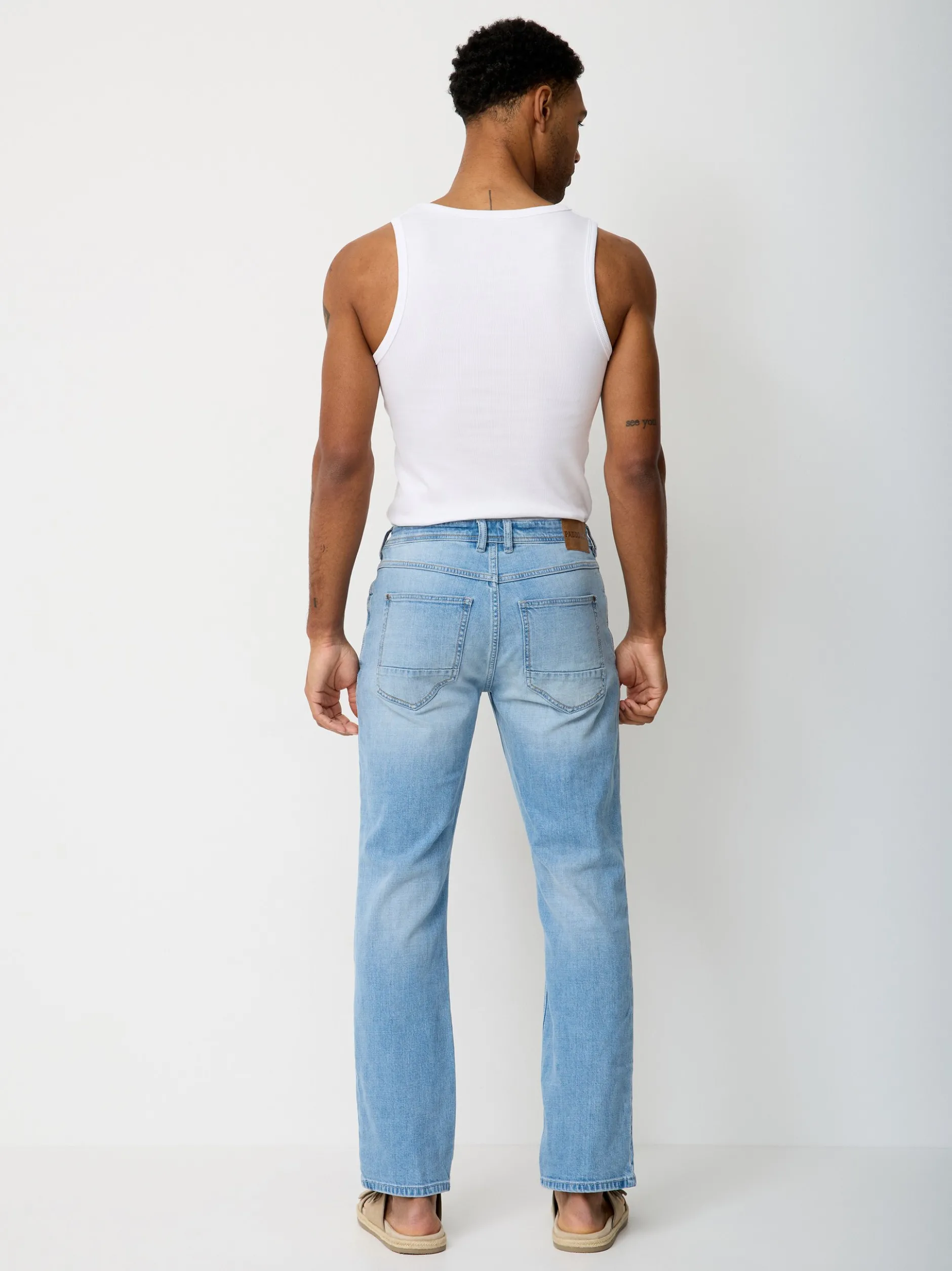 Paddock`s Herren 5-Pocket Jeans - BEN Regular Fit in bleached