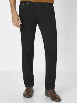 Paddock`s Herren 5-Pocket Jeans - PIPE Slim Fit in schwarz