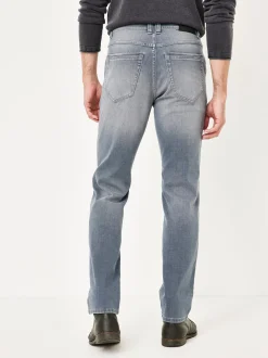 Paddock`s Herren 5-Pocket Jeans - PIPE Slim Fit in grau