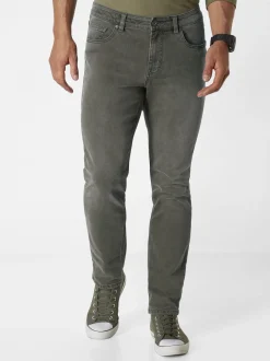 Paddock`s Herren 5-Pocket Jeans - PIPE Slim Fit in grau