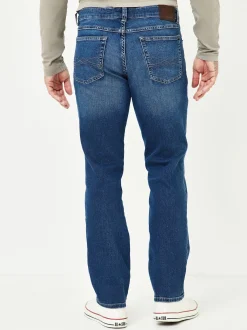 Paddock`s Herren 5-Pocket Jeans - PIPE Slim Fit in dark stone