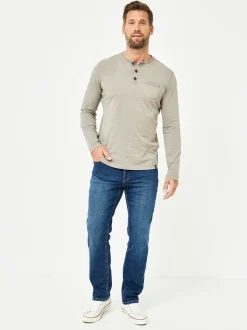 Paddock`s Herren 5-Pocket Jeans - PIPE Slim Fit in dark stone