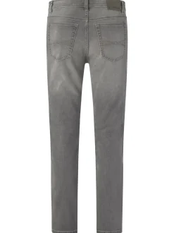 Paddock`s Herren 5-Pocket Jeans - PIPE Slim Fit in grau