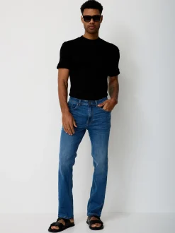 Paddock`s Herren 5-Pocket Jeans - RANGER Slim Fit in light stone