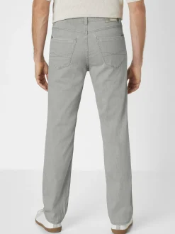 Paddock`s Herren 5-Pocket Jeans - PIPE Slim Fit in hellgrau