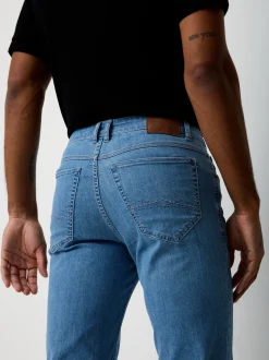 Paddock`s Herren 5-Pocket Jeans - PIPE Slim Fit in bleached