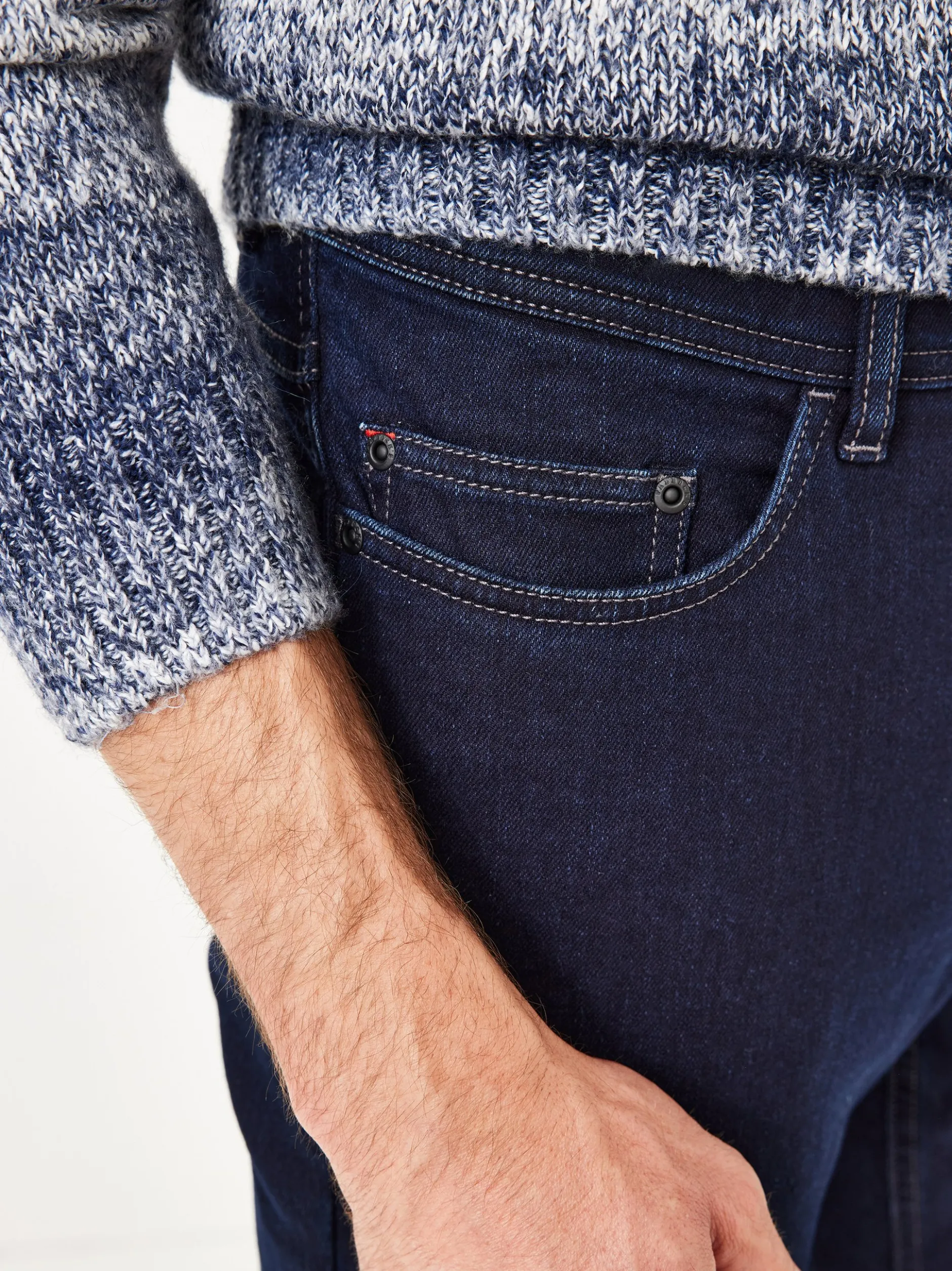 Paddock`s Herren Thermojeans - PIPE Slim Fit in rinsed