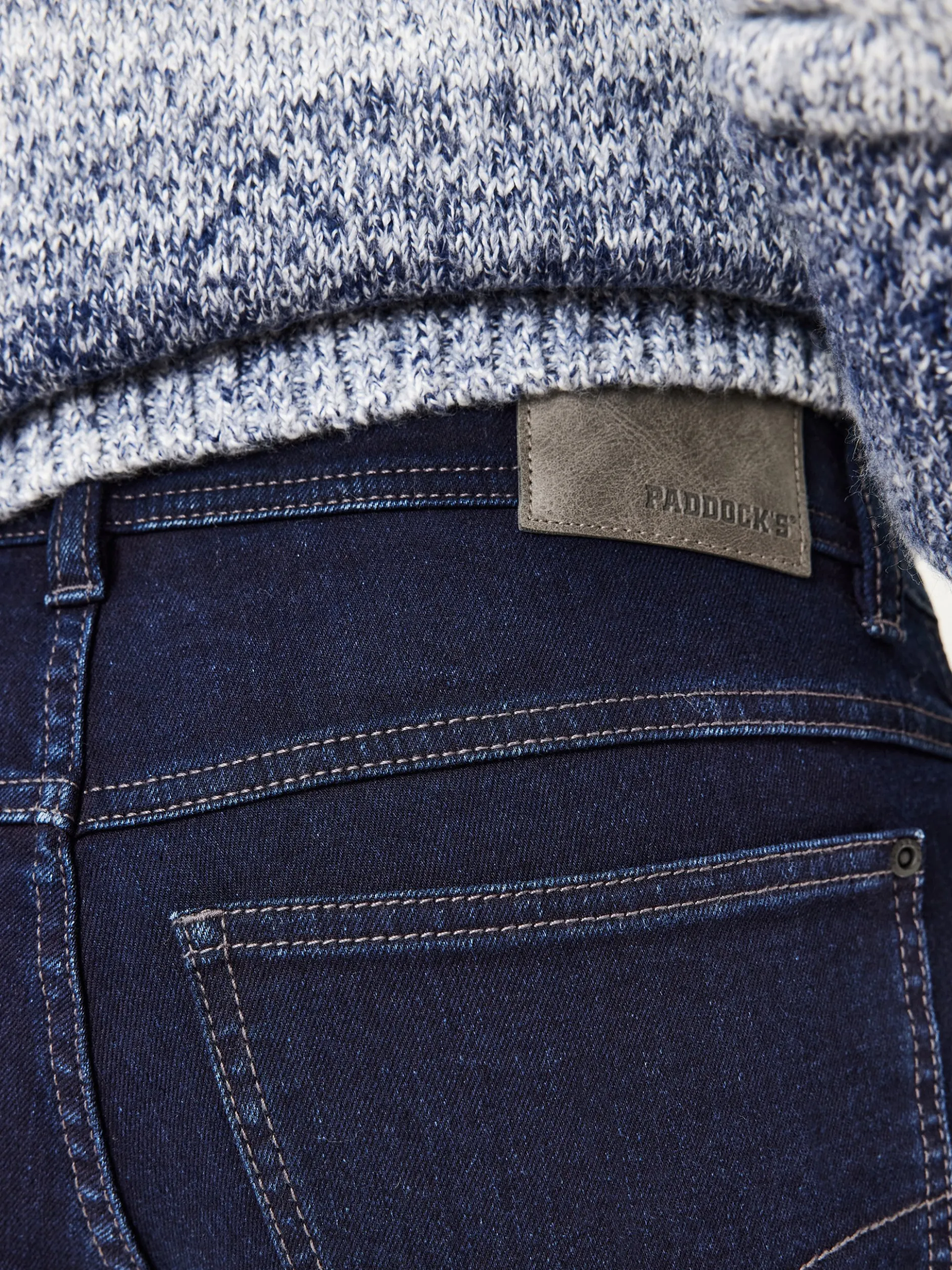 Paddock`s Herren Thermojeans - PIPE Slim Fit in rinsed