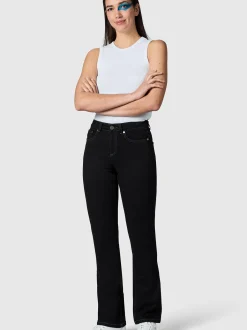 Peak Time Damen Bootcut-Jeans - Zenita in schwarz