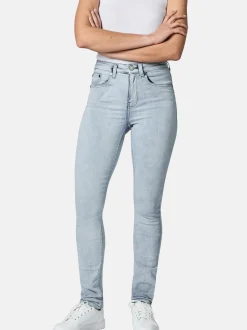 Peak Time Damen Skinny-fit-Jeans - Lunara in hellblau