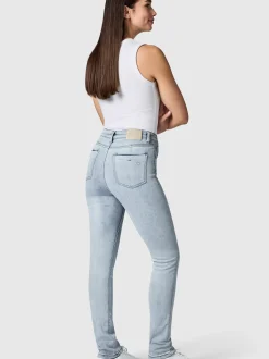 Peak Time Damen Skinny-fit-Jeans - Lunara in hellblau