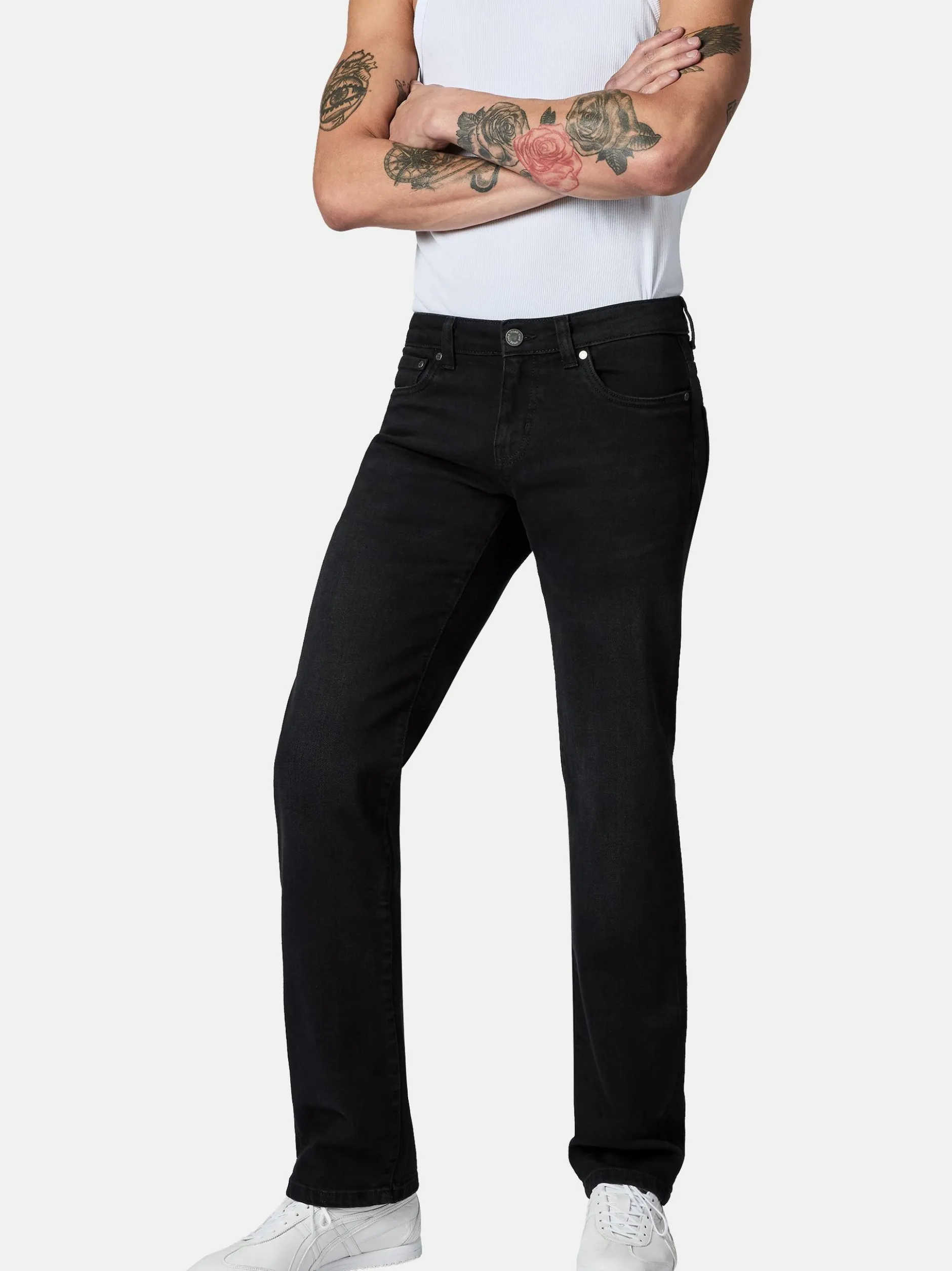 Peak Time Herren Straight-Jeans - Orbis in schwarz