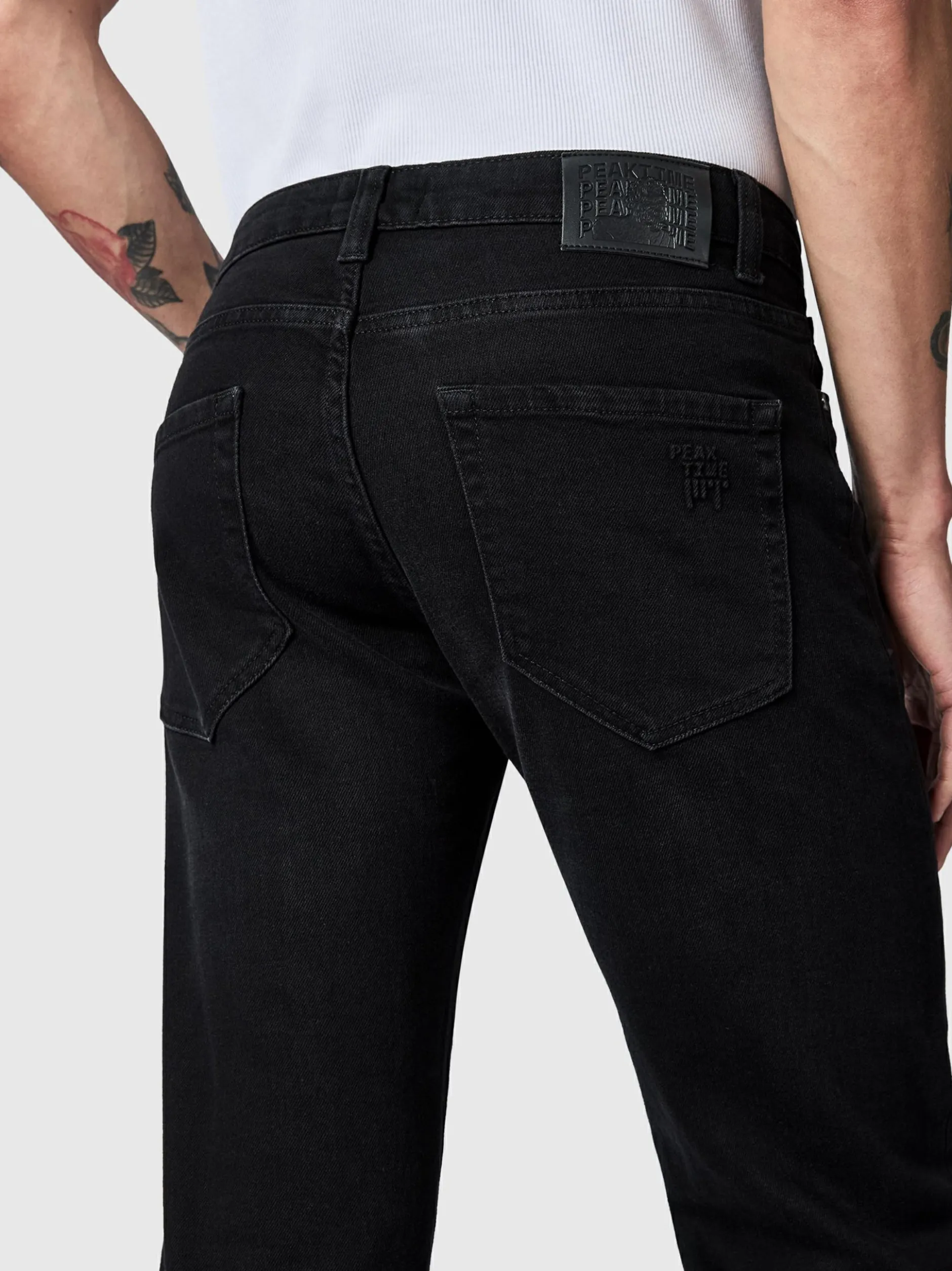 Peak Time Herren Straight-Jeans - Orbis in schwarz