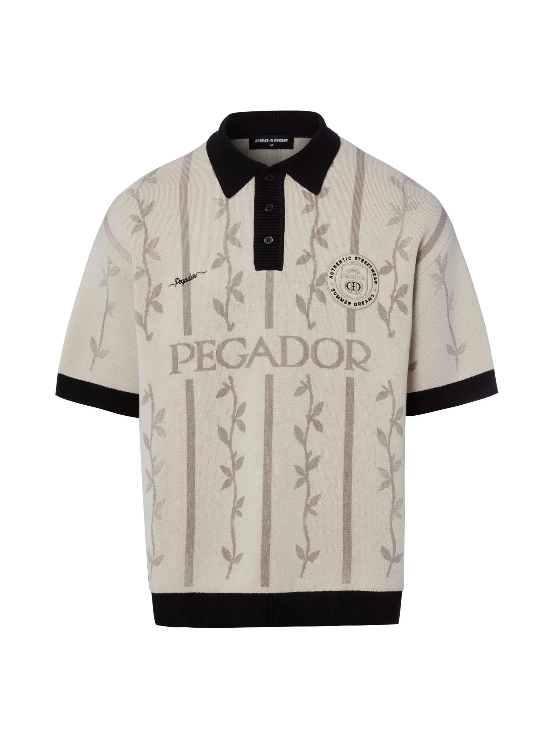 PEGADOR Herren Strickshirt - Kinsale in beige bleached
