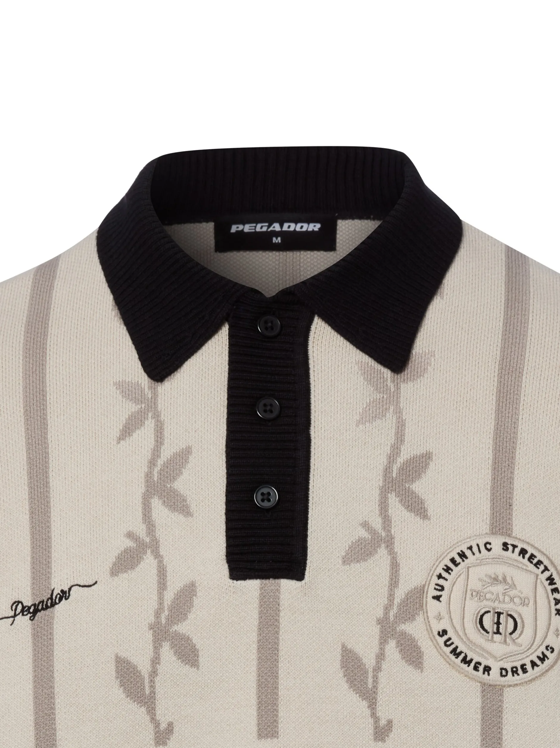 PEGADOR Herren Strickshirt - Kinsale in beige bleached