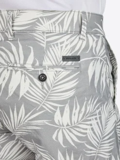 Pierre Cardin Herren Bermuda Strasbourg in grau weiß