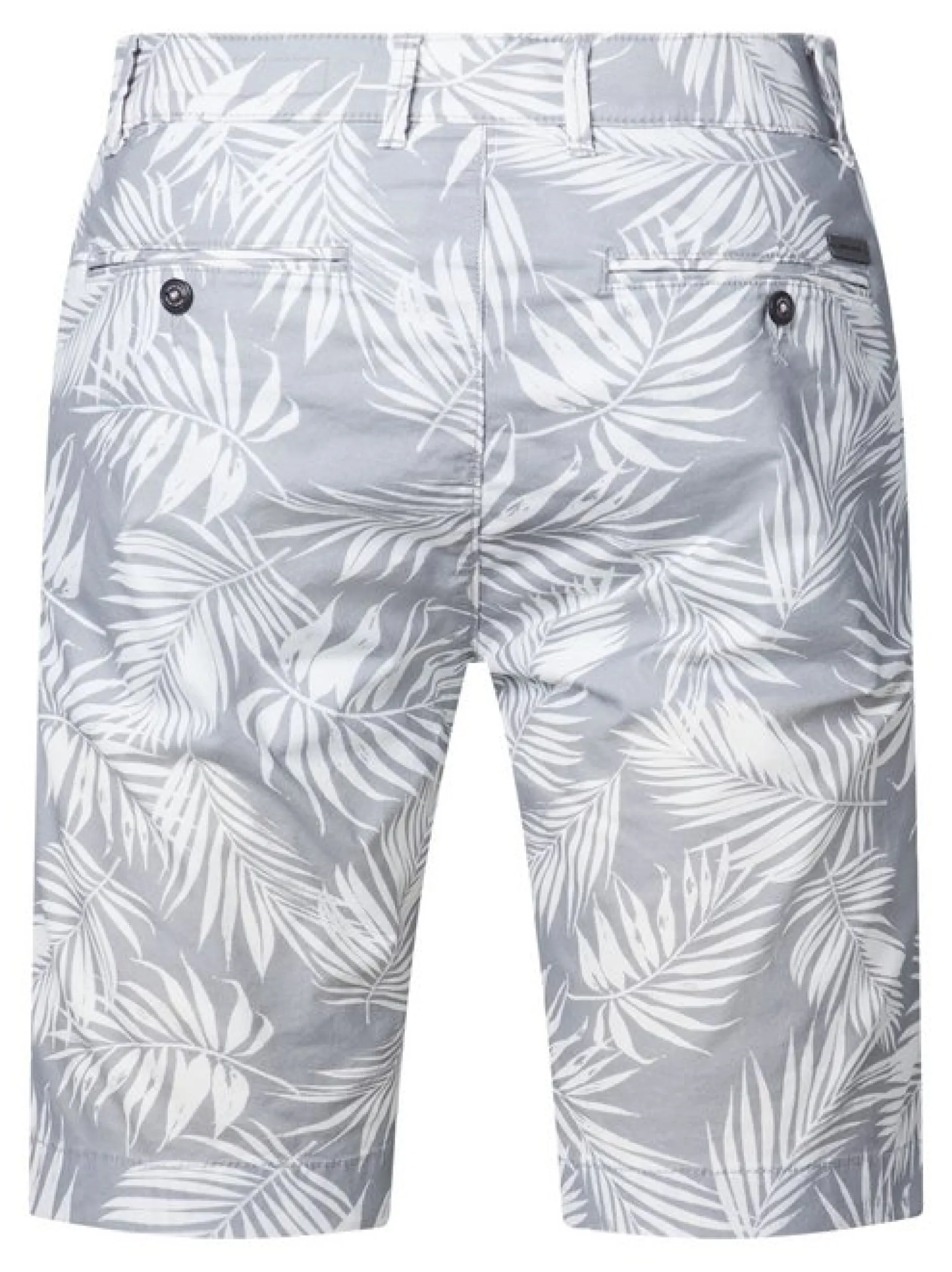 Pierre Cardin Herren Bermuda Strasbourg in grau weiß