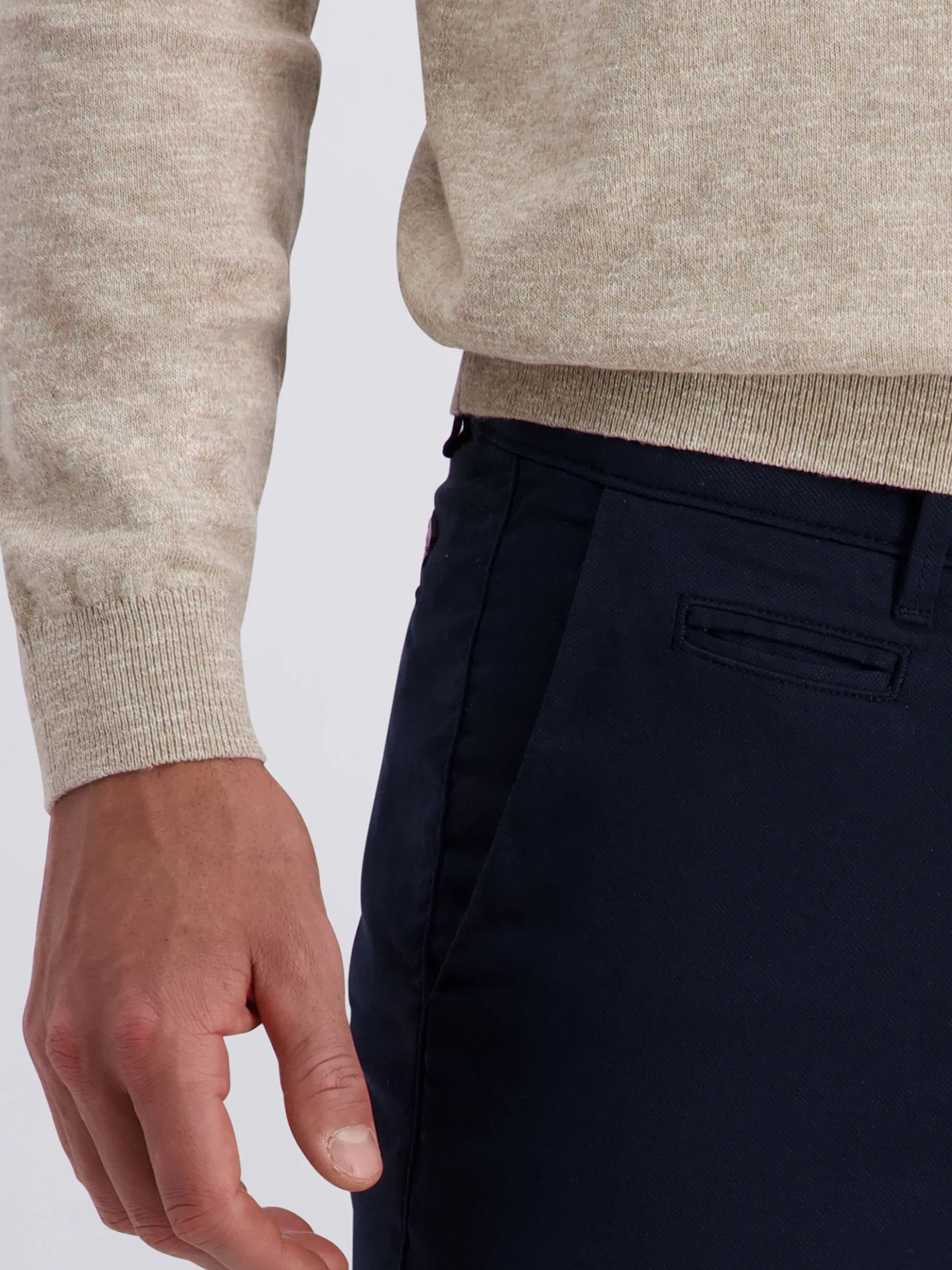 Pierre Cardin Herren Chino Castres in blau - Länge: lang