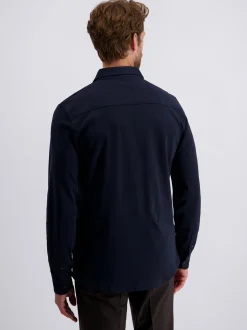 Pierre Cardin Herren Hemd in blau - Ausschnitt: Rundhals