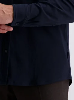 Pierre Cardin Herren Hemd in blau - Ausschnitt: Rundhals