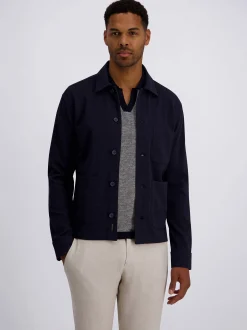 Pierre Cardin Herren Hemdjacke in marine