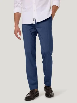 Pierre Cardin Herren Hose Calais in blau - Länge: lang