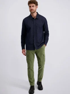 Pierre Cardin Herren Hose Cean in oliv - Länge: verkürzt