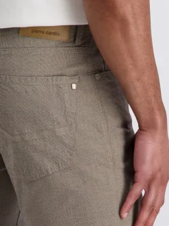 Pierre Cardin Herren Hose Lyon in beige - Länge: lang