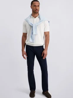 Pierre Cardin Herren Hose Lyon in blau - Länge: lang