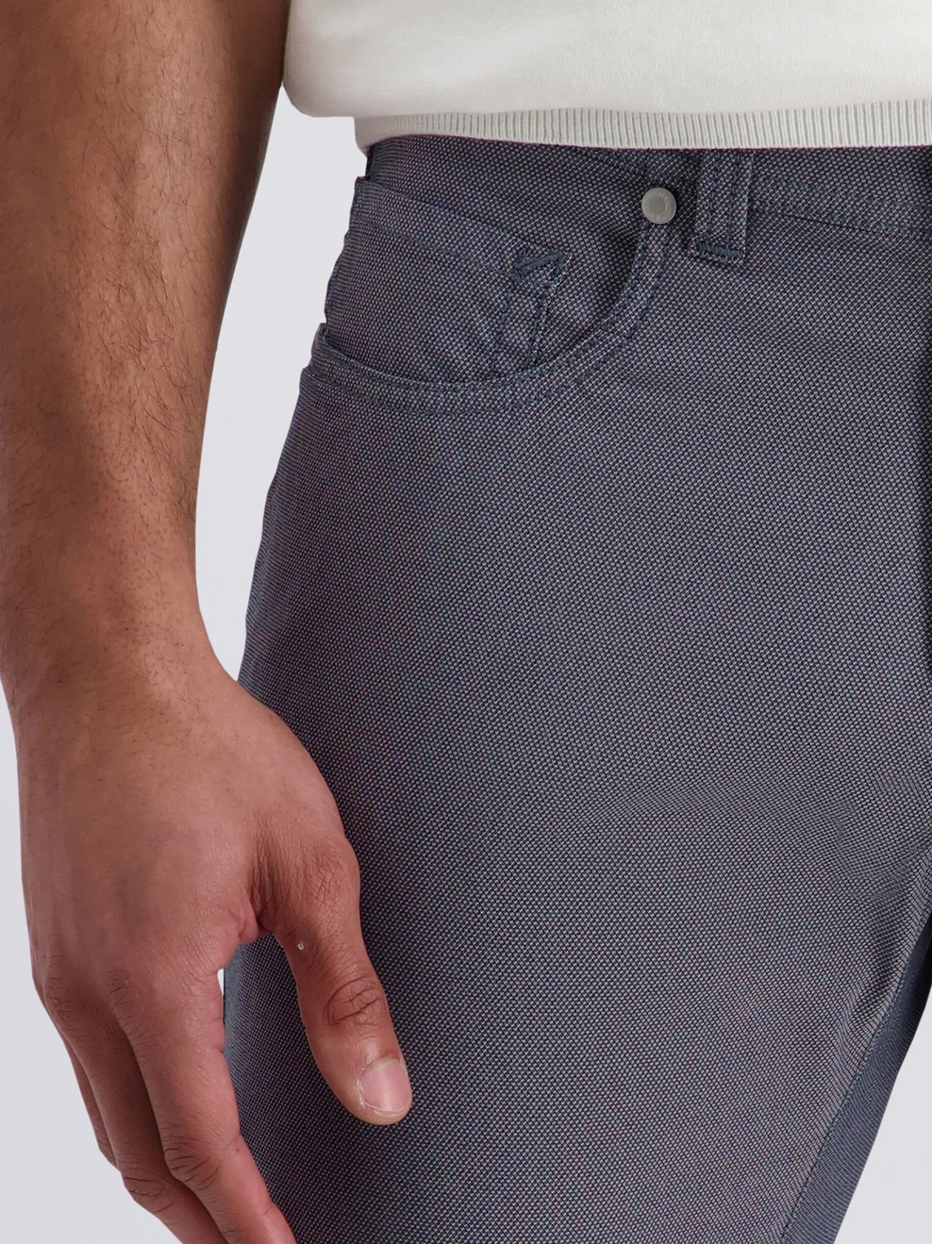 Pierre Cardin Herren Hose - Lyon in blau - Länge: lang