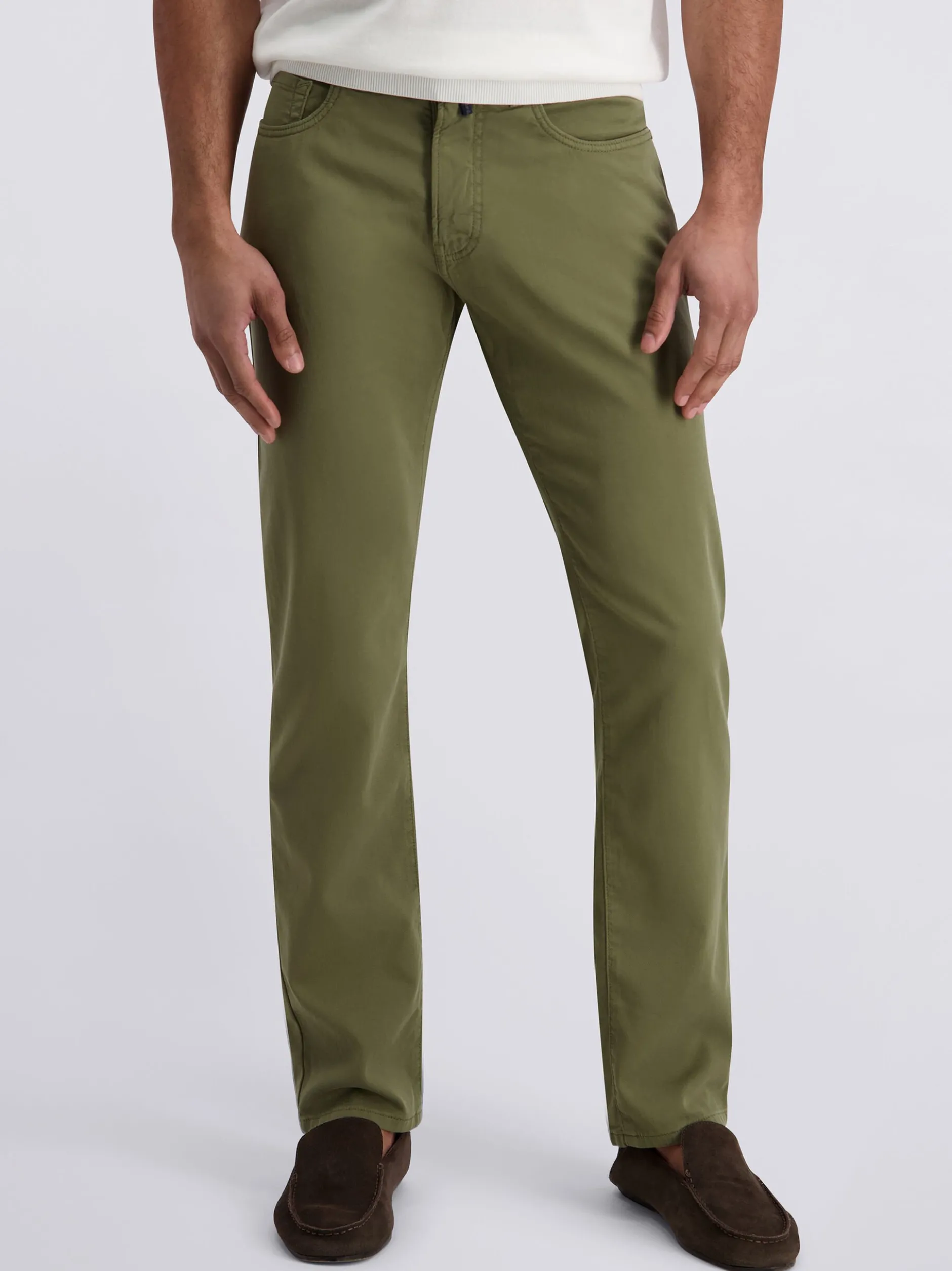 Pierre Cardin Herren Hose Lyon in khaki - Länge: lang