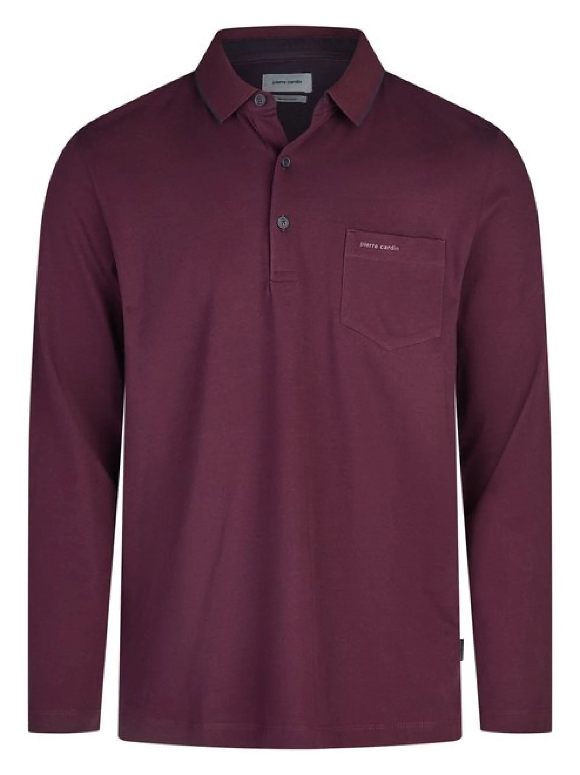 Pierre Cardin Herren Langarmshirt in rot