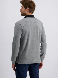 Pierre Cardin Herren Langarmshirt in schwarz