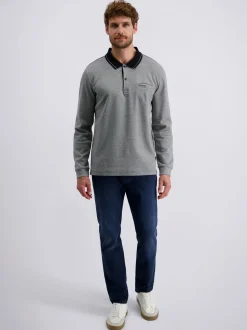 Pierre Cardin Herren Langarmshirt in schwarz