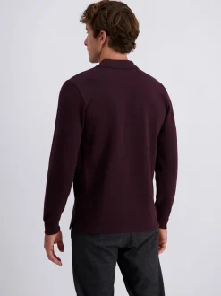 Pierre Cardin Herren Langarmshirt in bordeaux