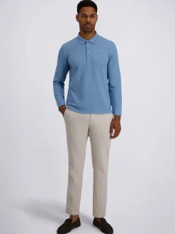 Pierre Cardin Herren Langarmshirt in hellblau