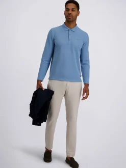 Pierre Cardin Herren Langarmshirt in hellblau