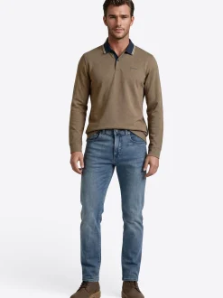 Pierre Cardin Herren Langarmshirt in braun