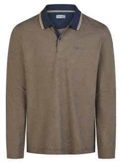 Pierre Cardin Herren Langarmshirt in braun