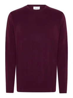 Pierre Cardin Herren Langarmshirt in bordeaux
